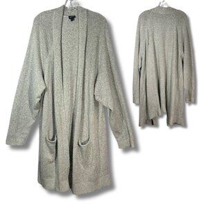 Torrid Plus Size 6 6X Open Front Cardigan Plus Size Knit Sweater Jacket Gray